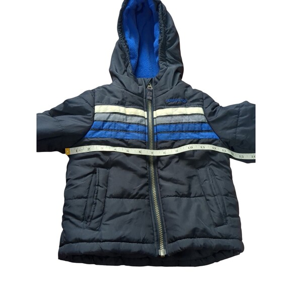 London Fog Boy's Toddler Blue Puffer Coat With Hood  Size 2T - Picture 7 of 11